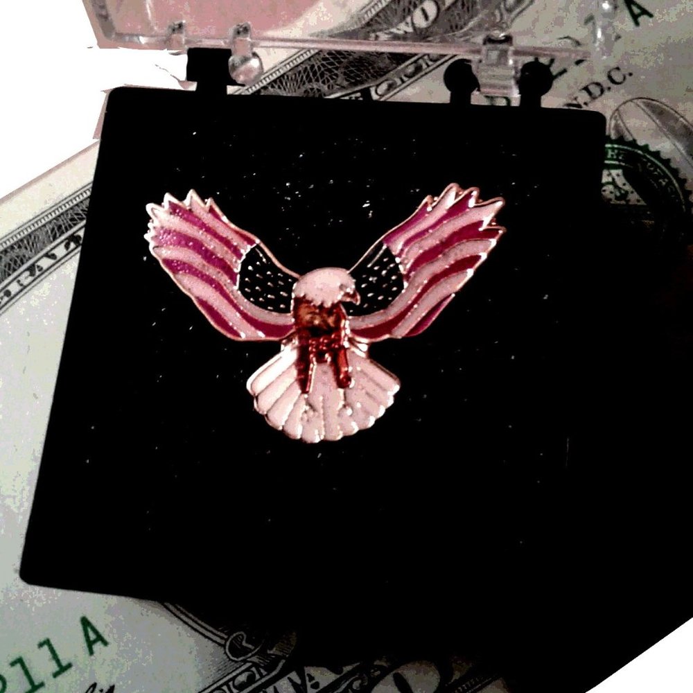 American Eagle Flag Lapel Pin